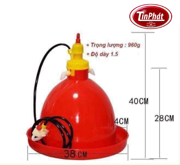 Máng uống nước tự động cho gà