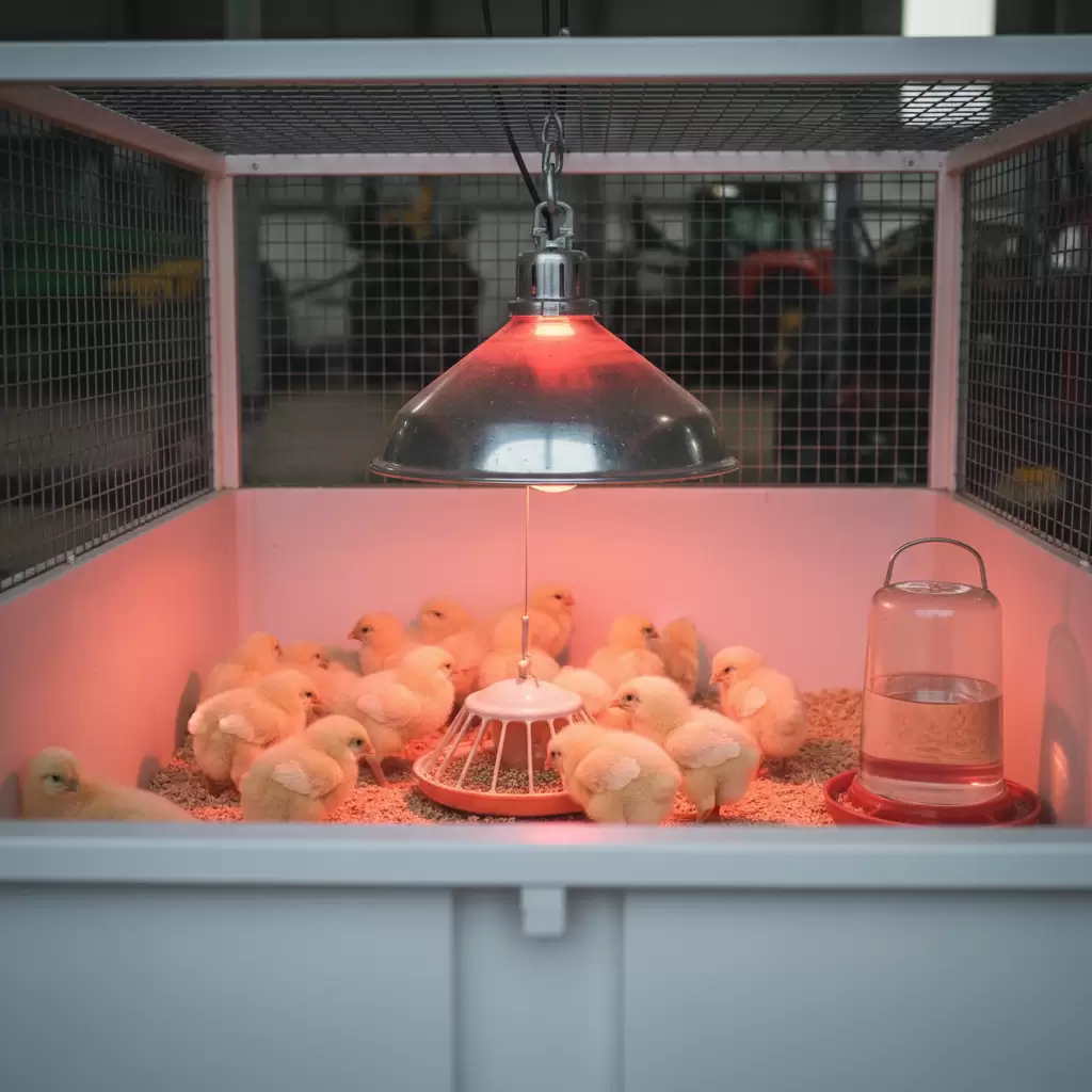 Áp dụng đúng kỹ thuật úm gà con từ 1 đến 21 ngày tuổi giúp đảm bảo tỷ lệ sống tối ưu cho đàn gia cầm