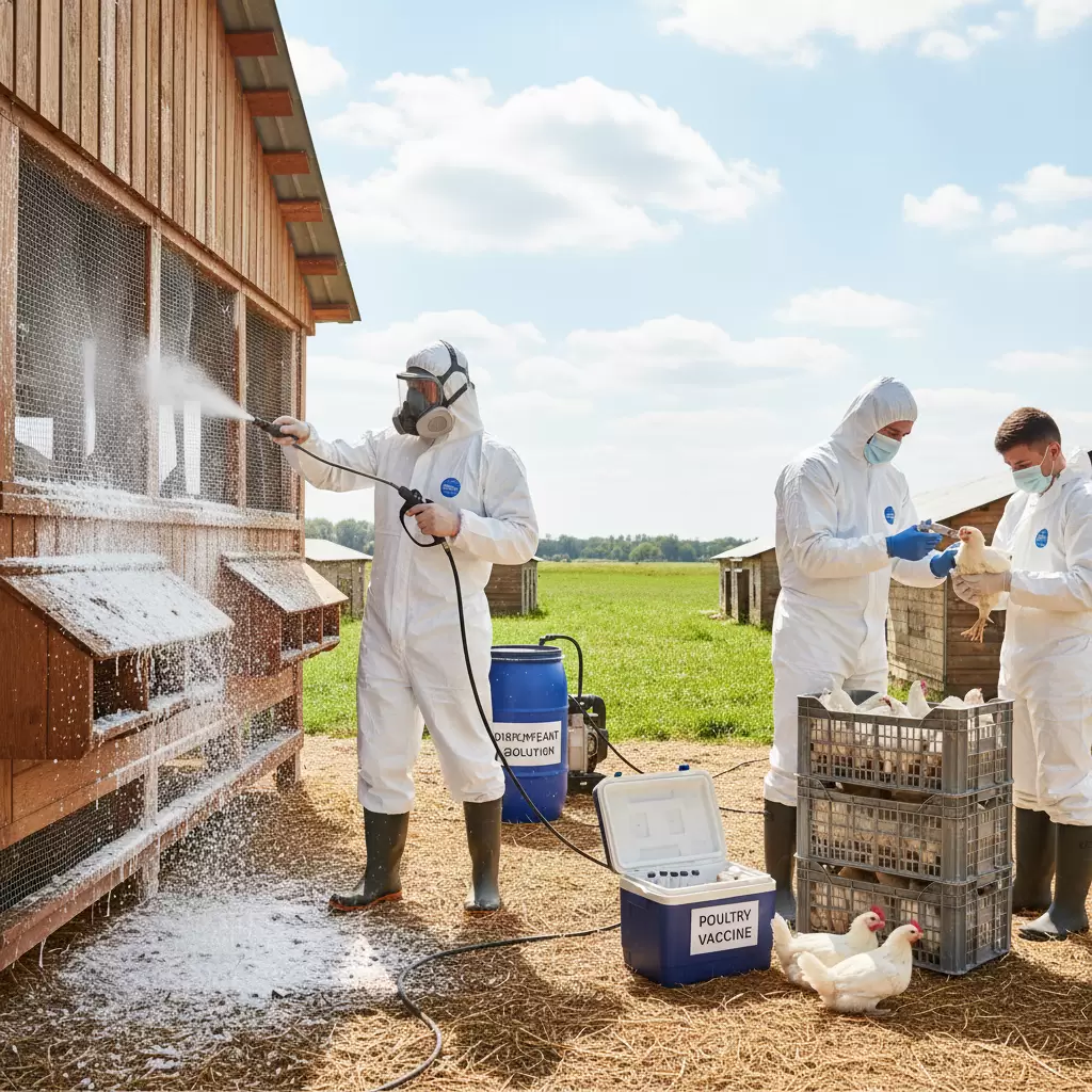 Vệ sinh chuồng trại và tiêm phòng là cách tốt nhất để ngăn ngừa bệnh phân xanh phân trắng