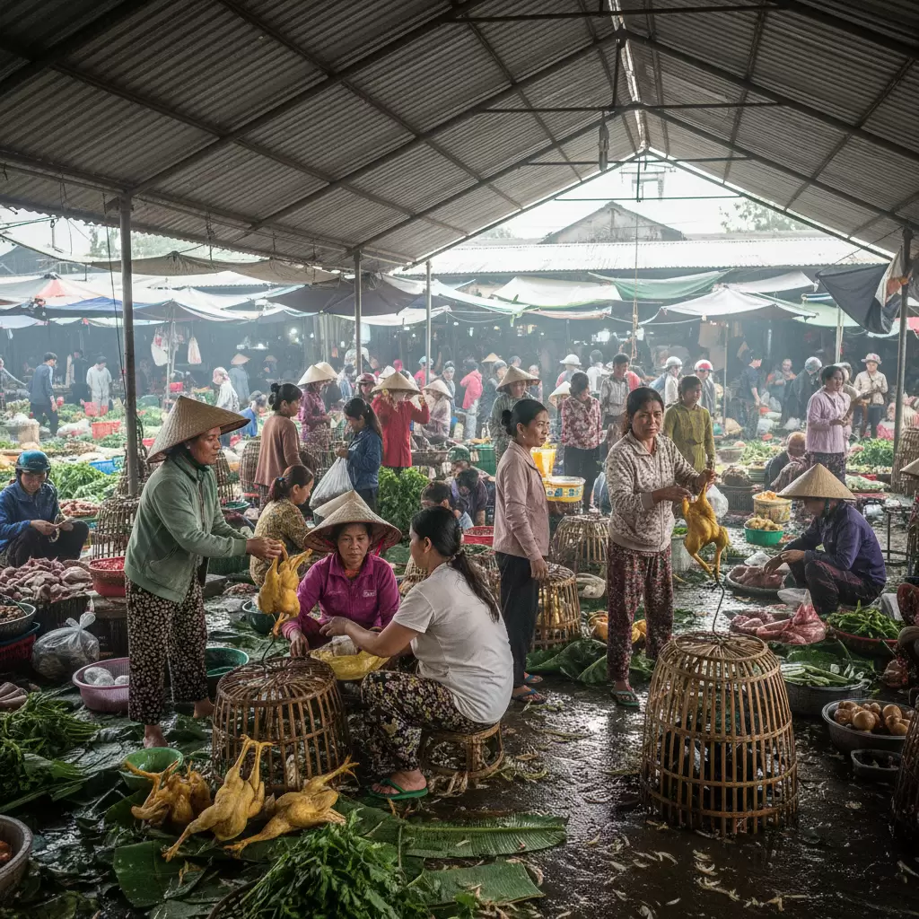 gemini_image_1768384556 Nhu cầu tiêu dùng gà ta thả vườn luôn ở mức cao và ổn định trên thị trường hiện nay