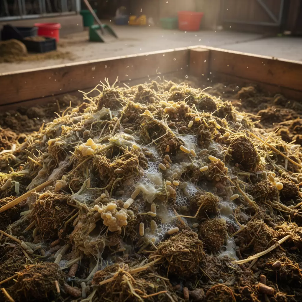 gemini_image_1768384741 Cơ chế hoạt động của các chủng vi sinh vật có lợi trong việc khử mùi hôi và diệt khuẩn