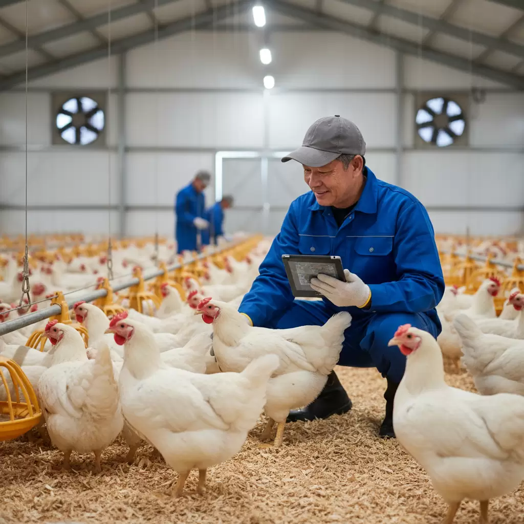gemini_image_1768384919 Việc kiểm soát kháng sinh chặt chẽ giúp đảm bảo chất lượng thịt gà sạch cho người tiêu dùng