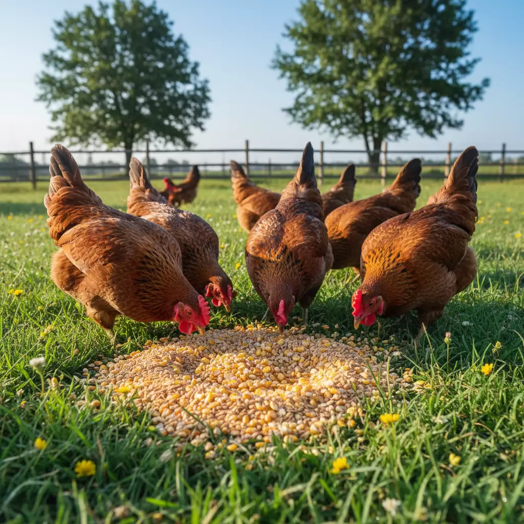 Phối trộn thức ăn tự nhiên giúp nâng cao chất lượng thịt gà Mía