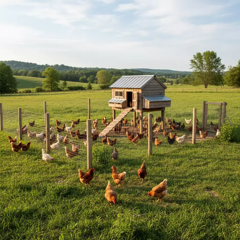 Hệ thống chuồng trại và bãi thả cần đảm bảo sự thông thoáng và an toàn