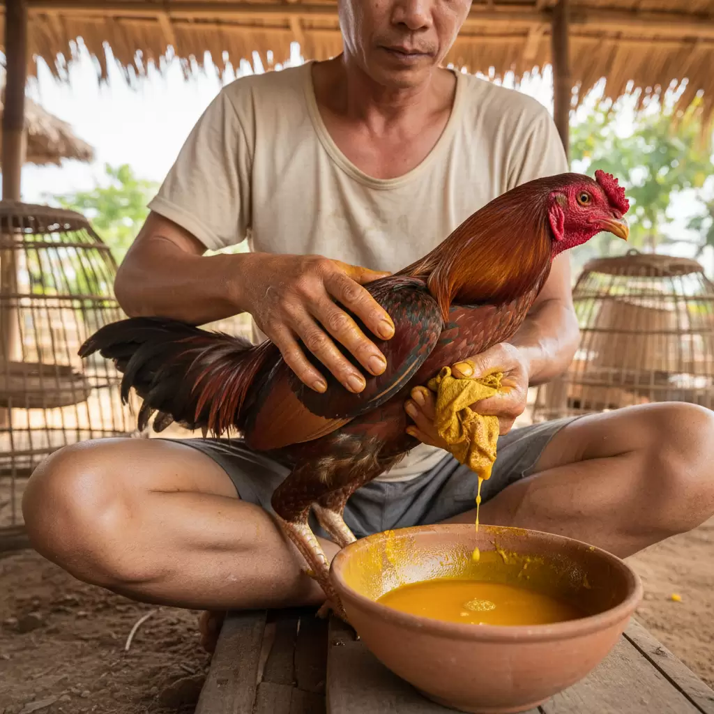 gemini_image_1768388839 Kỹ thuật om bóp bằng nghệ giúp da gà dày và đỏ đẹp tăng khả năng chịu đòn