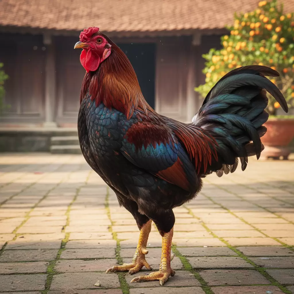 Gà Hồ  Giống gà tiến vua quý hiếm với vẻ đẹp uy nghi đặc trưng