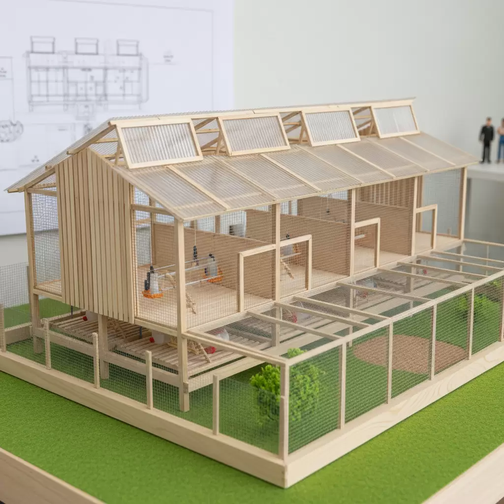 Hệ thống chuồng trại đạt chuẩn giúp gà Hồ phát triển khỏe mạnh và ít dịch bệnh