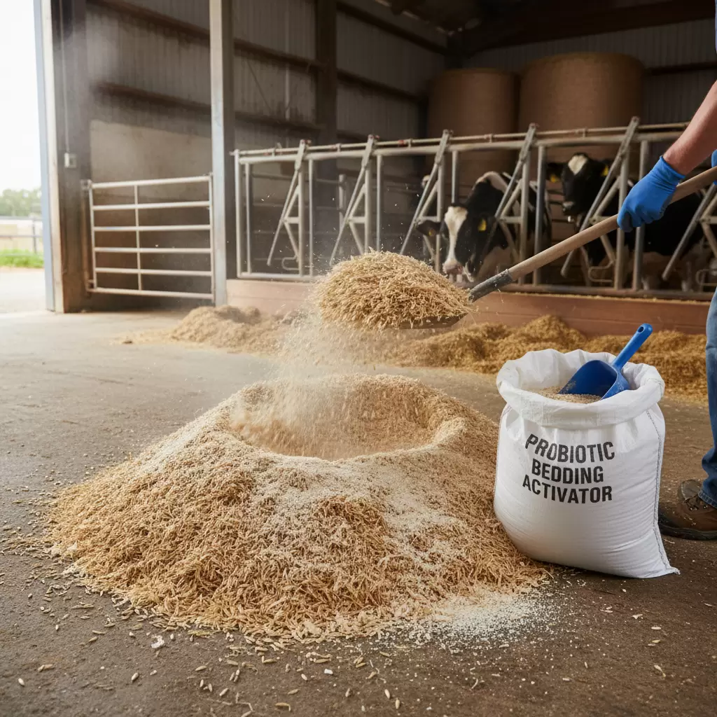 Quy trình phối trộn nguyên liệu với men vi sinh theo tỷ lệ chuẩn