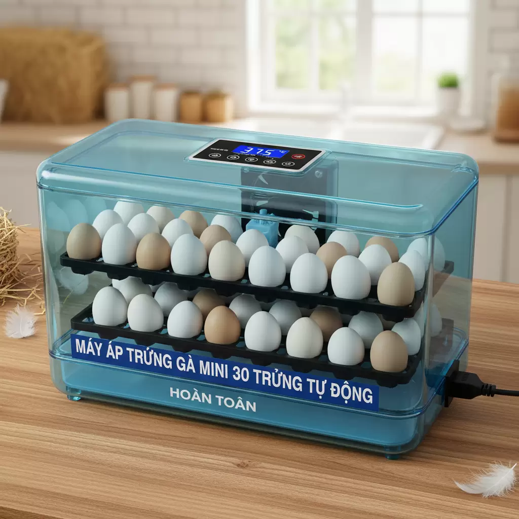 gemini_image_1768396329-1 Máy ấp trứng mini phù hợp cho hộ gia đình có số lượng đàn nhỏ