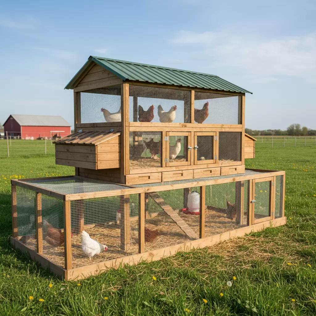 Sử dụng vật liệu nhẹ và thiết kế tầng để tiết kiệm diện tích mặt đất