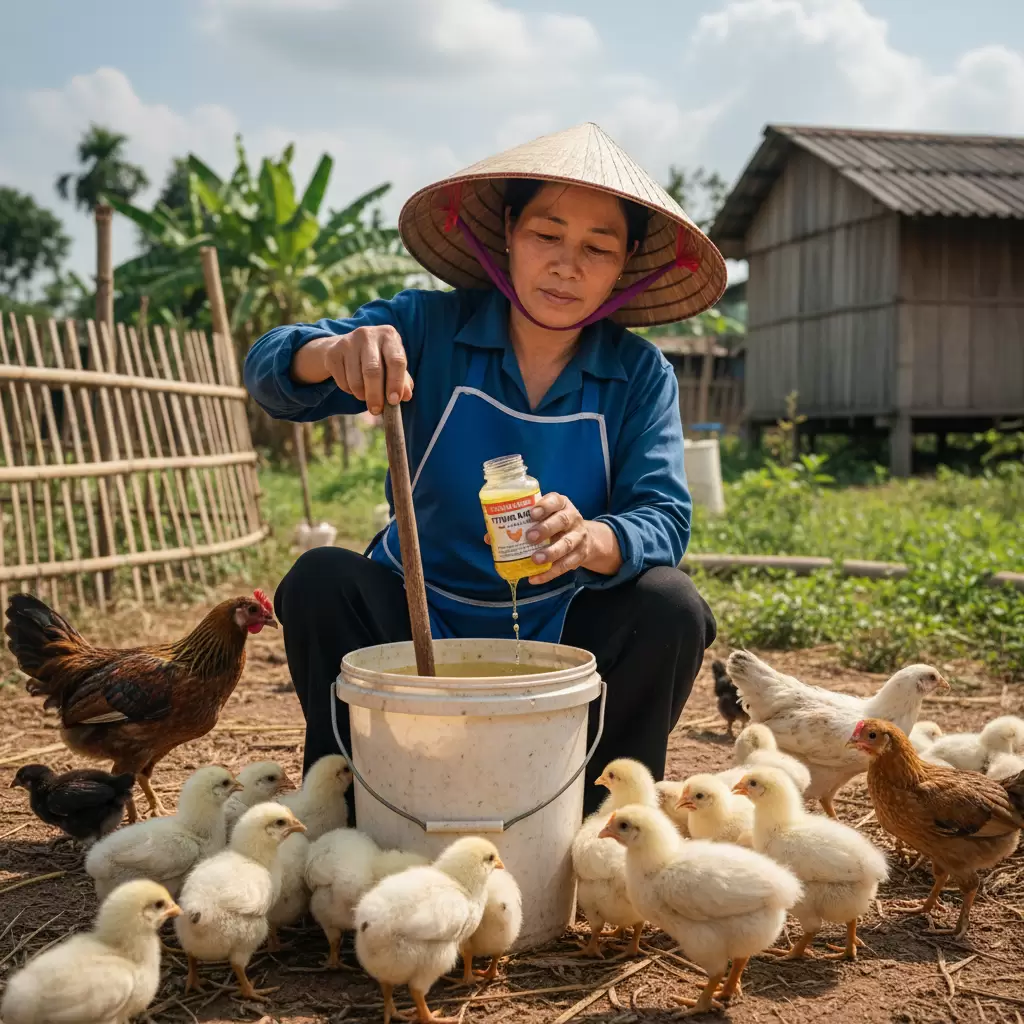 Thực hiện pha trộn vitamin và điện giải đúng liều lượng để đạt hiệu quả tối ưu