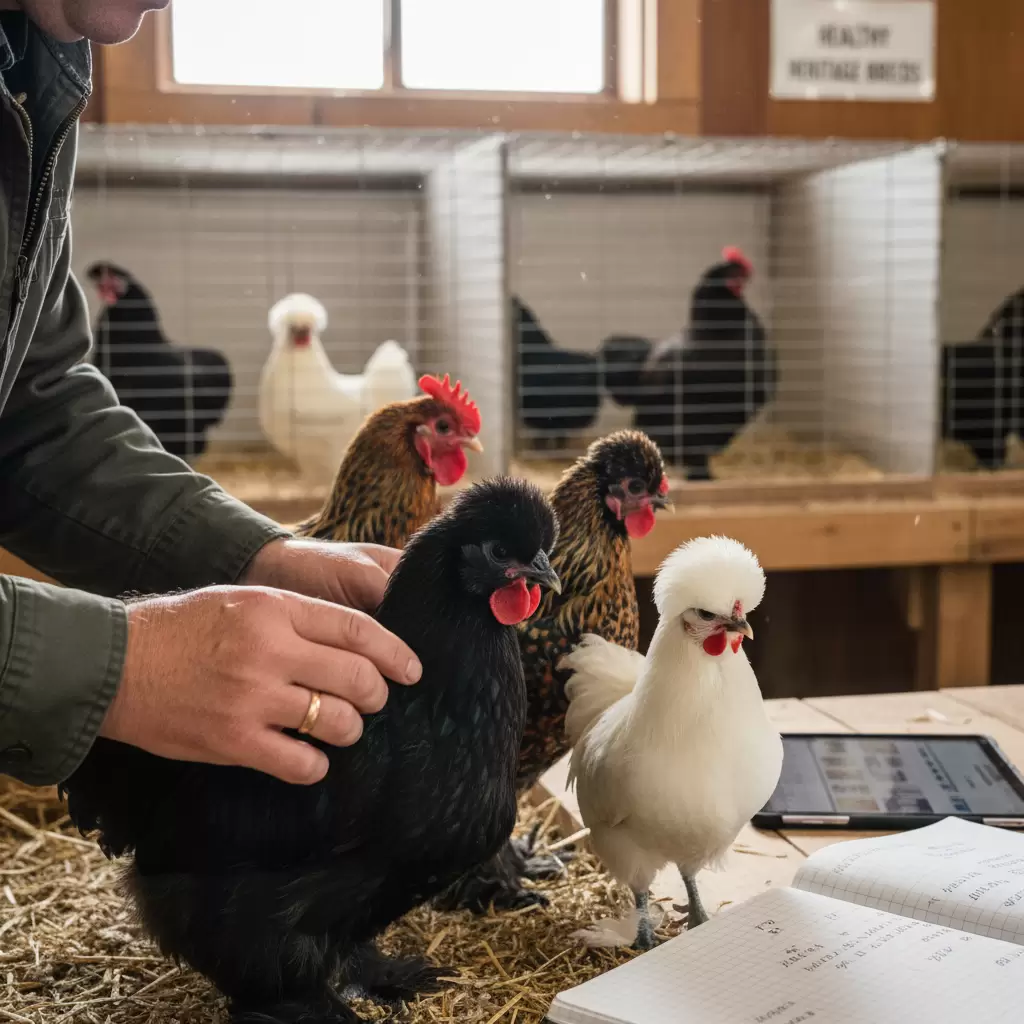 Lựa chọn con giống khỏe mạnh là bước đệm quan trọng cho quá trình nuôi dưỡng sau này