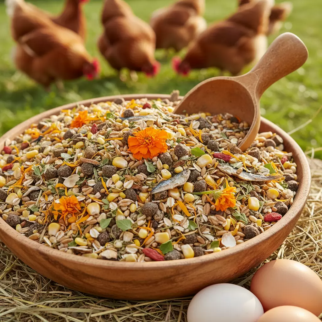 Bổ sung đầy đủ dinh dưỡng giúp gà duy trì tỷ lệ đẻ trứng đỉnh cao