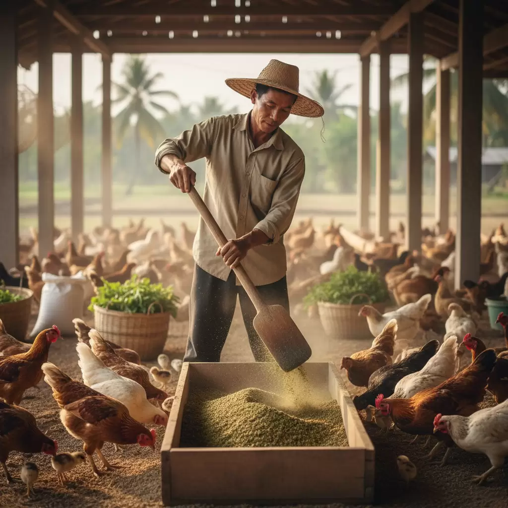 Quy trình phối trộn thảo dược vào khẩu phần ăn cần đảm bảo sự đồng đều để đạt hiệu quả cao nhất