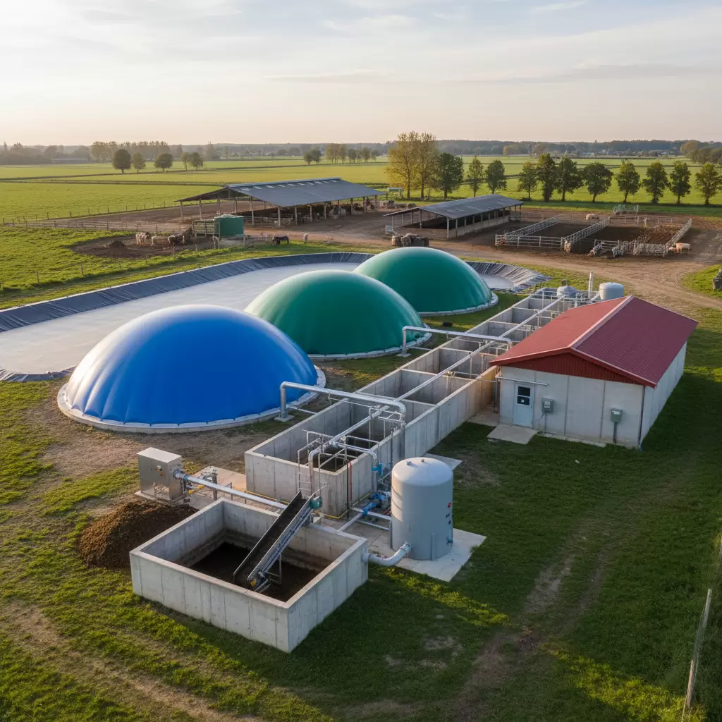 Hệ thống xử lý chất thải bằng hầm Biogas đảm bảo vệ sinh môi trường trong chăn nuôi