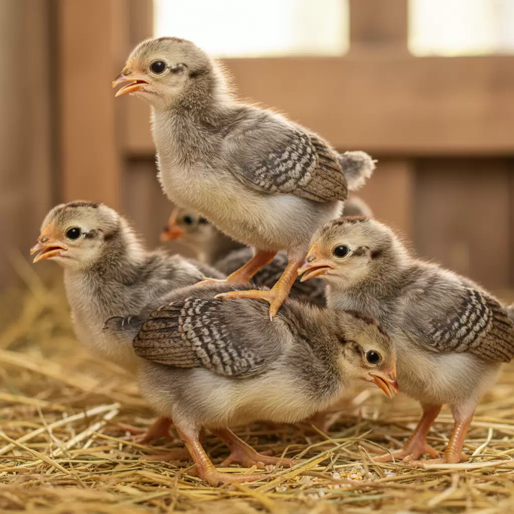 Lựa chọn những cá thể gà con khỏe mạnh là bước đầu quan trọng trong quy trình chăn nuôi