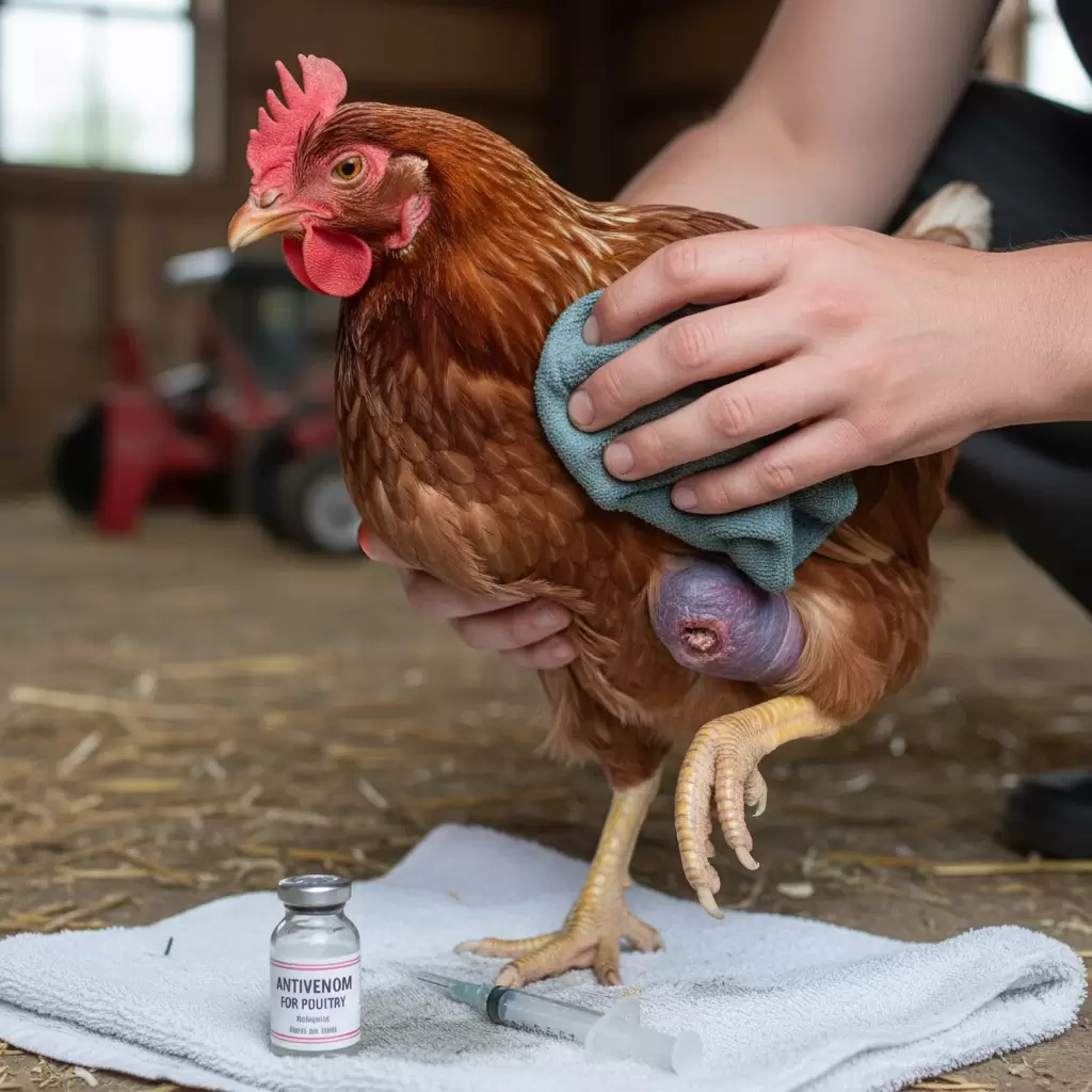 Quy trình sơ cứu vết thương cho gà khi bị rắn tấn công kịp thời