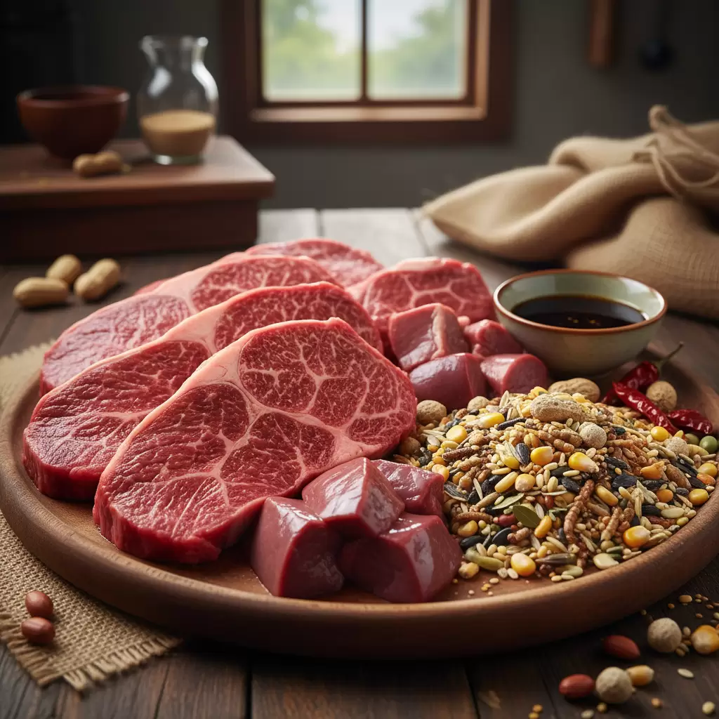 Bổ sung mồi tươi đúng liều lượng giúp chiến kê phát triển cơ bắp săn chắc