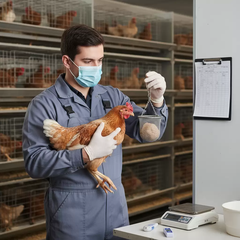 gemini_image_1770077341-1 Theo dõi sát sao trọng lượng gà để có phương án điều chỉnh dinh dưỡng kịp thời