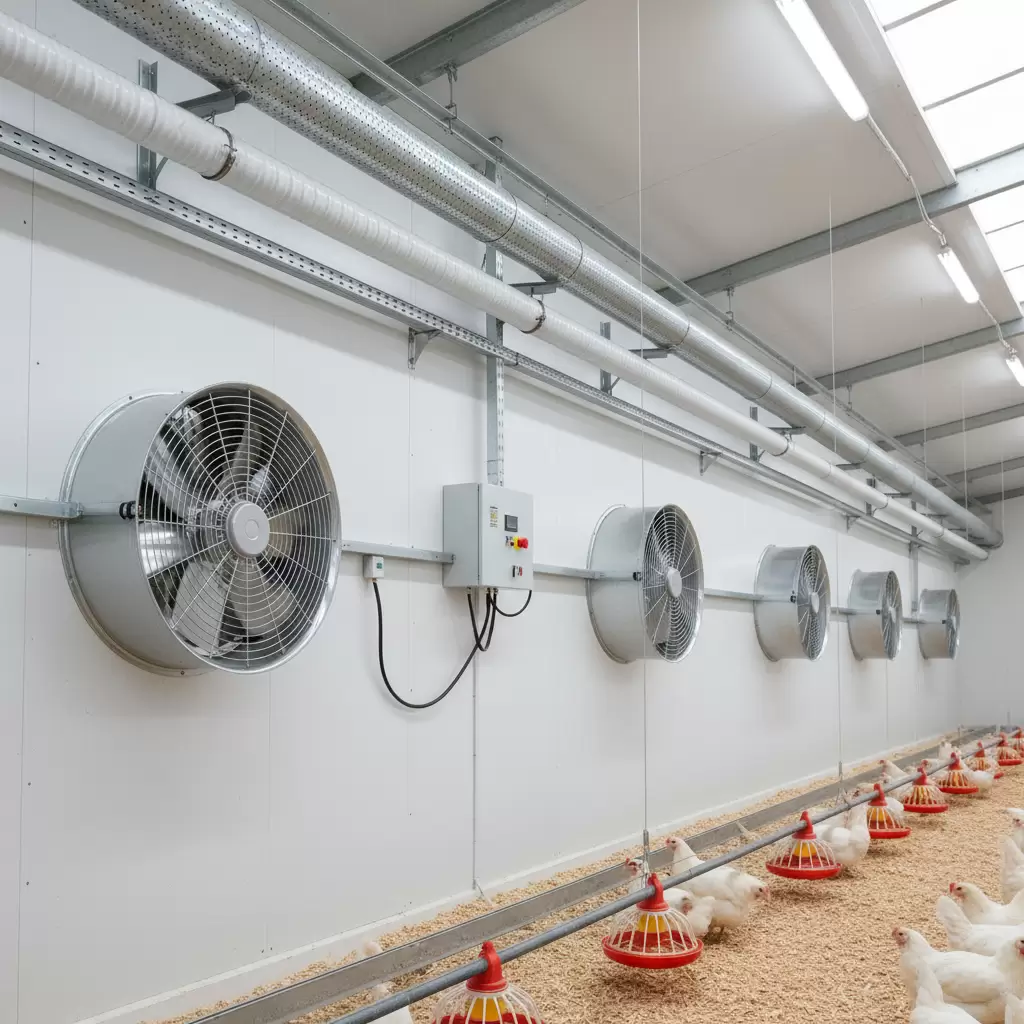 Hệ thống thông gió hoạt động hiệu quả hơn khi mật độ nuôi được duy trì ở mức chuẩn