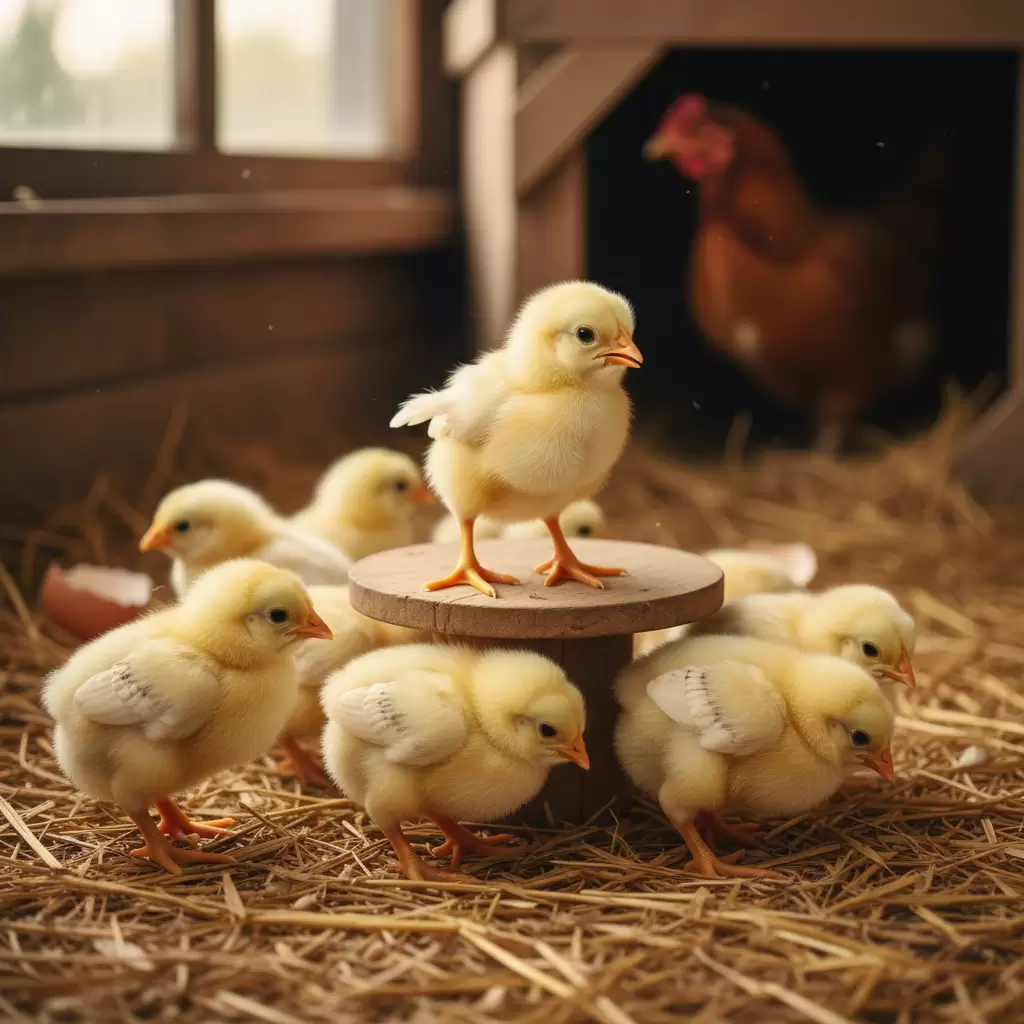 gemini_image_1770080631 Lựa chọn gà con khỏe mạnh là bước khởi đầu quan trọng cho vụ nuôi