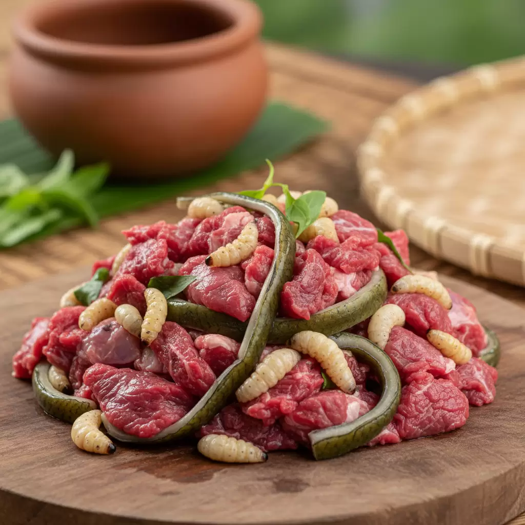 Mồi tươi là nguồn cung cấp protein thiết yếu giúp gà chọi phát triển cơ đùi và cơ ngực