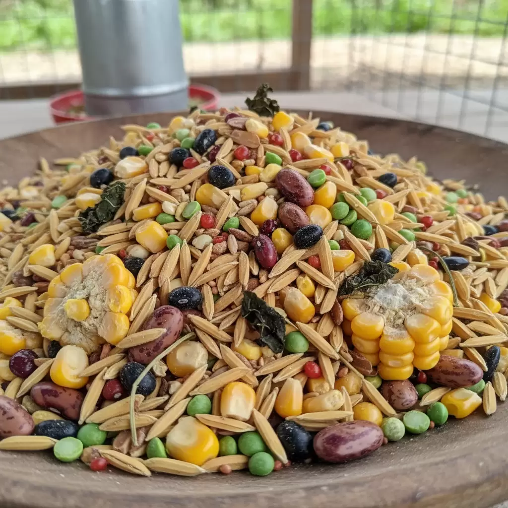 Ngũ cốc sạch là nền tảng năng lượng giúp gà chọi duy trì thể lực dẻo dai