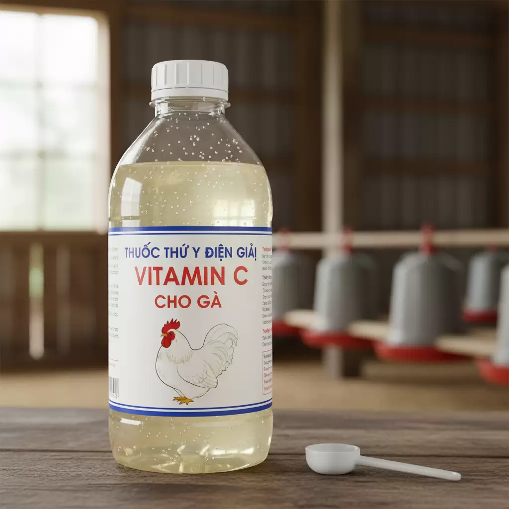 gemini_image_1770082645 Bổ sung điện giải và vitamin là bước quan trọng để hỗ trợ gà phục hồi