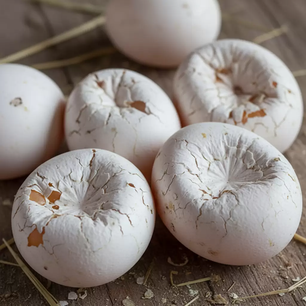 Sự biến dạng của vỏ trứng và lòng trắng loãng là dấu hiệu điển hình của bệnh IB trên gà đẻ