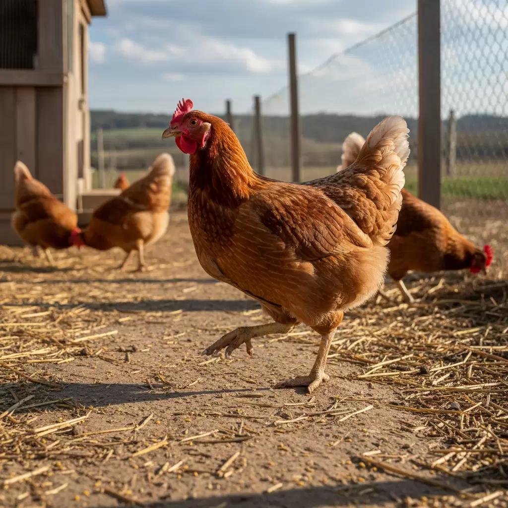 Gà bị viêm khớp thường có biểu hiện đi lại khó khăn và ủ rũ ảnh hưởng đến năng suất