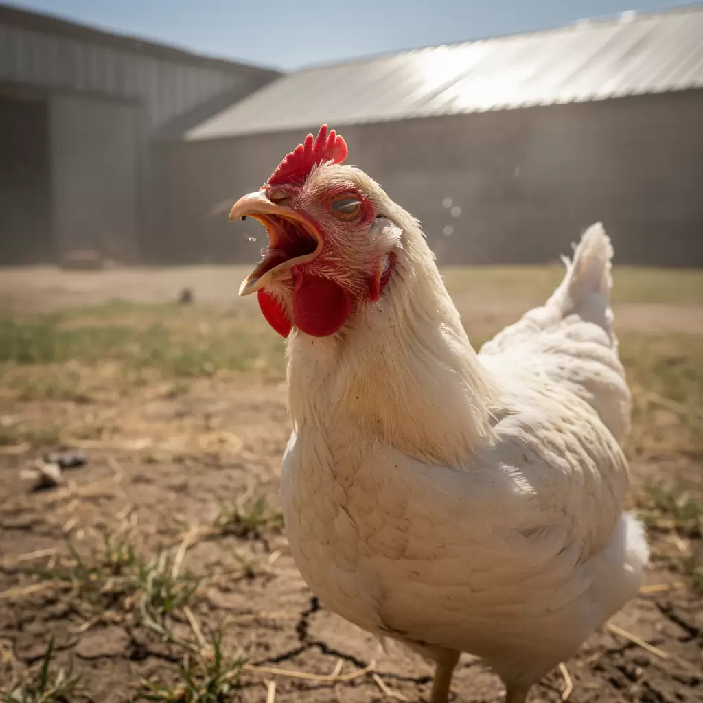 gemini_image_1770085619 Gà bị stress có sức đề kháng suy giảm đáng kể dễ gặp phản ứng phụ khi tiêm vaccine