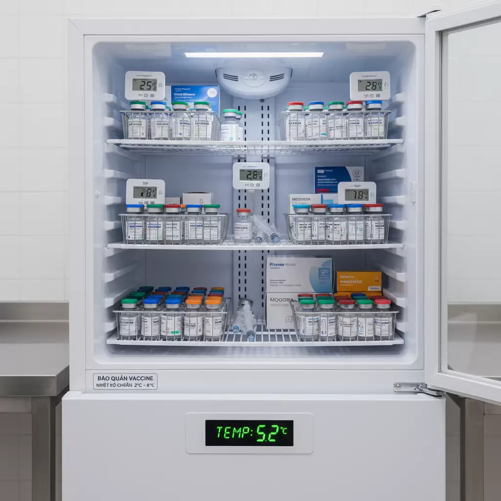 gemini_image_1770086309 Vaccine cần được bảo quản trong điều kiện nhiệt độ nghiêm ngặt để duy trì hoạt lực
