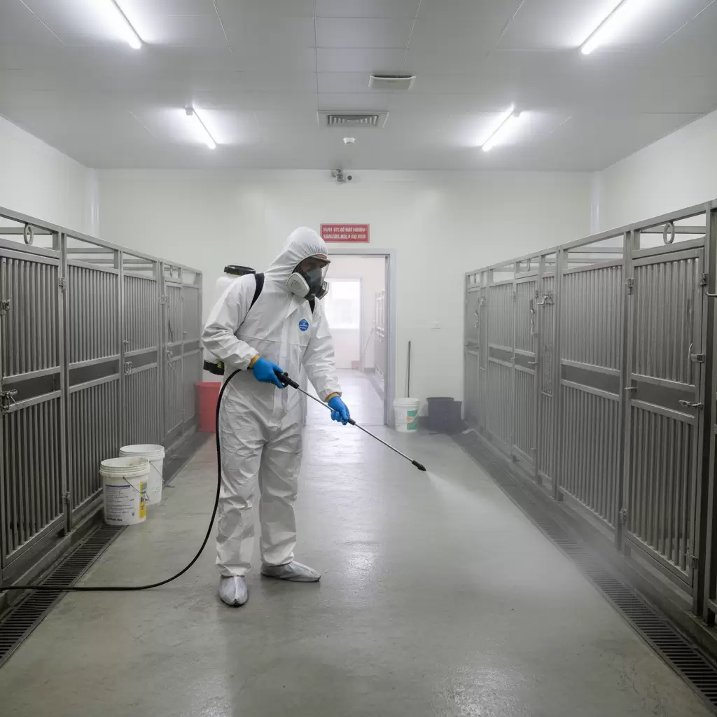 Tiêu độc khử trùng định kỳ giúp ngăn chặn mầm bệnh lây lan