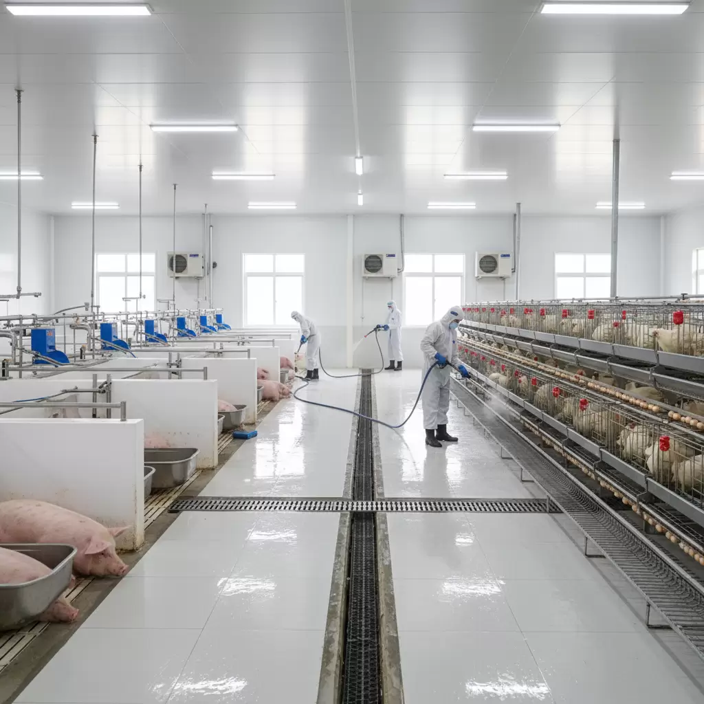 Vệ sinh và tiêu độc khử trùng là nền tảng của an toàn sinh học trong chăn nuôi