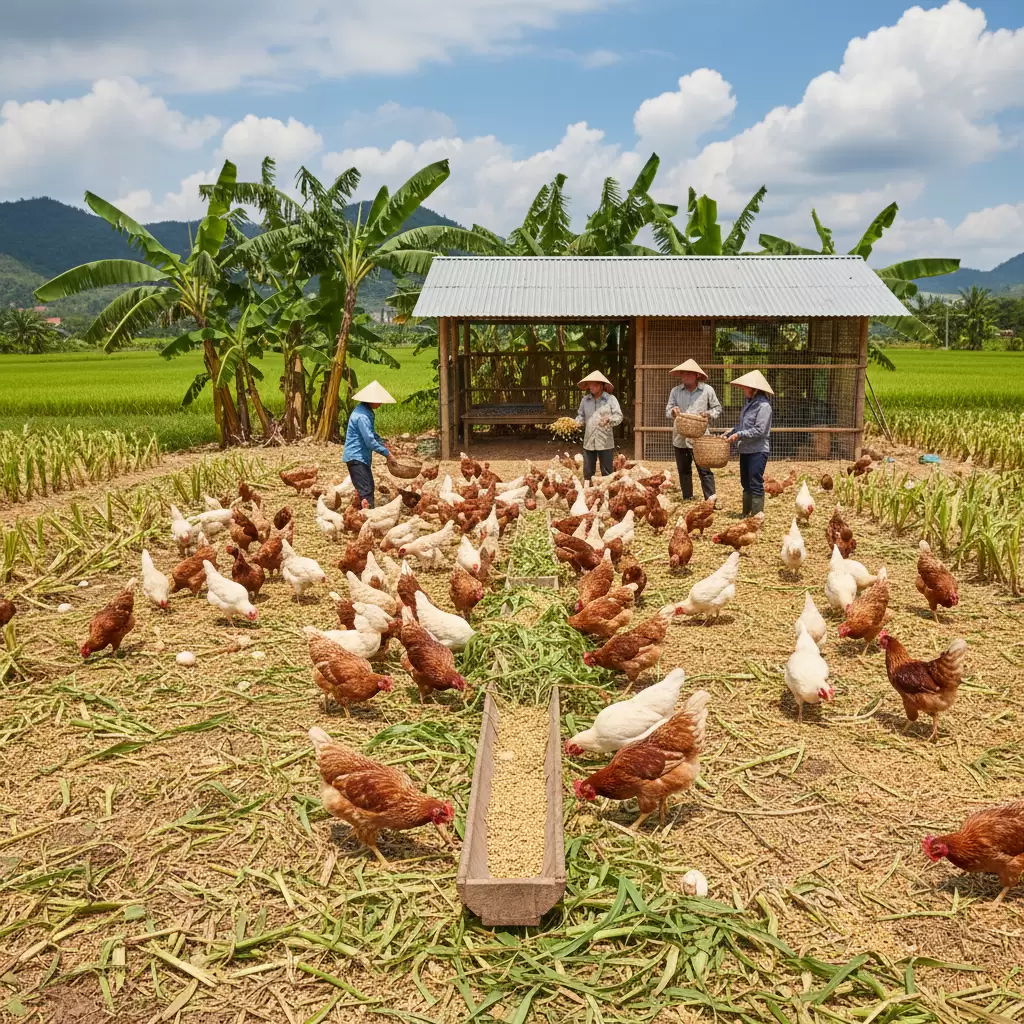 Tối ưu hóa chi phí thức ăn là yếu tố then chốt để tăng lợi nhuận trong chăn nuôi gà