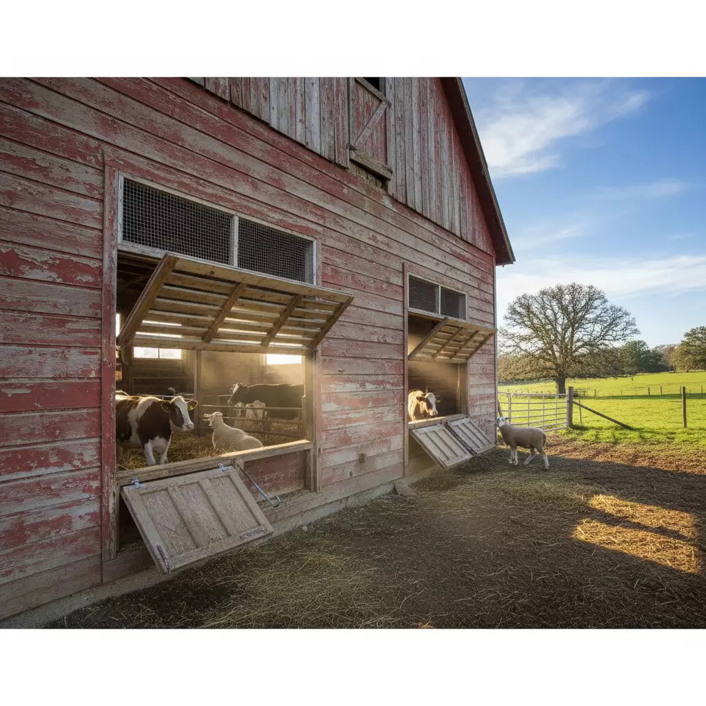 Sơ đồ bố trí cửa sổ đối lưu giúp luồng không khí tự nhiên lưu thông liên tục