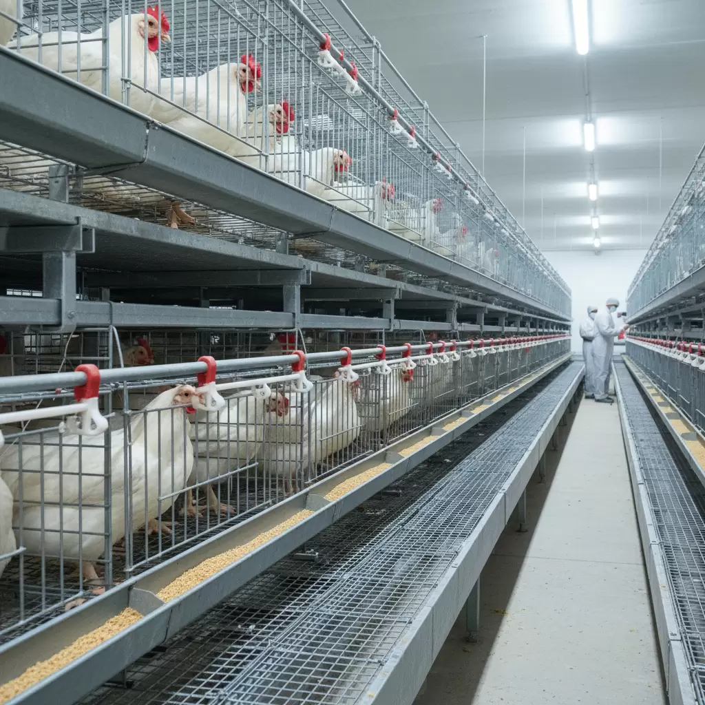 Chuồng lưới kim loại giúp tối ưu hóa không gian và đảm bảo vệ sinh