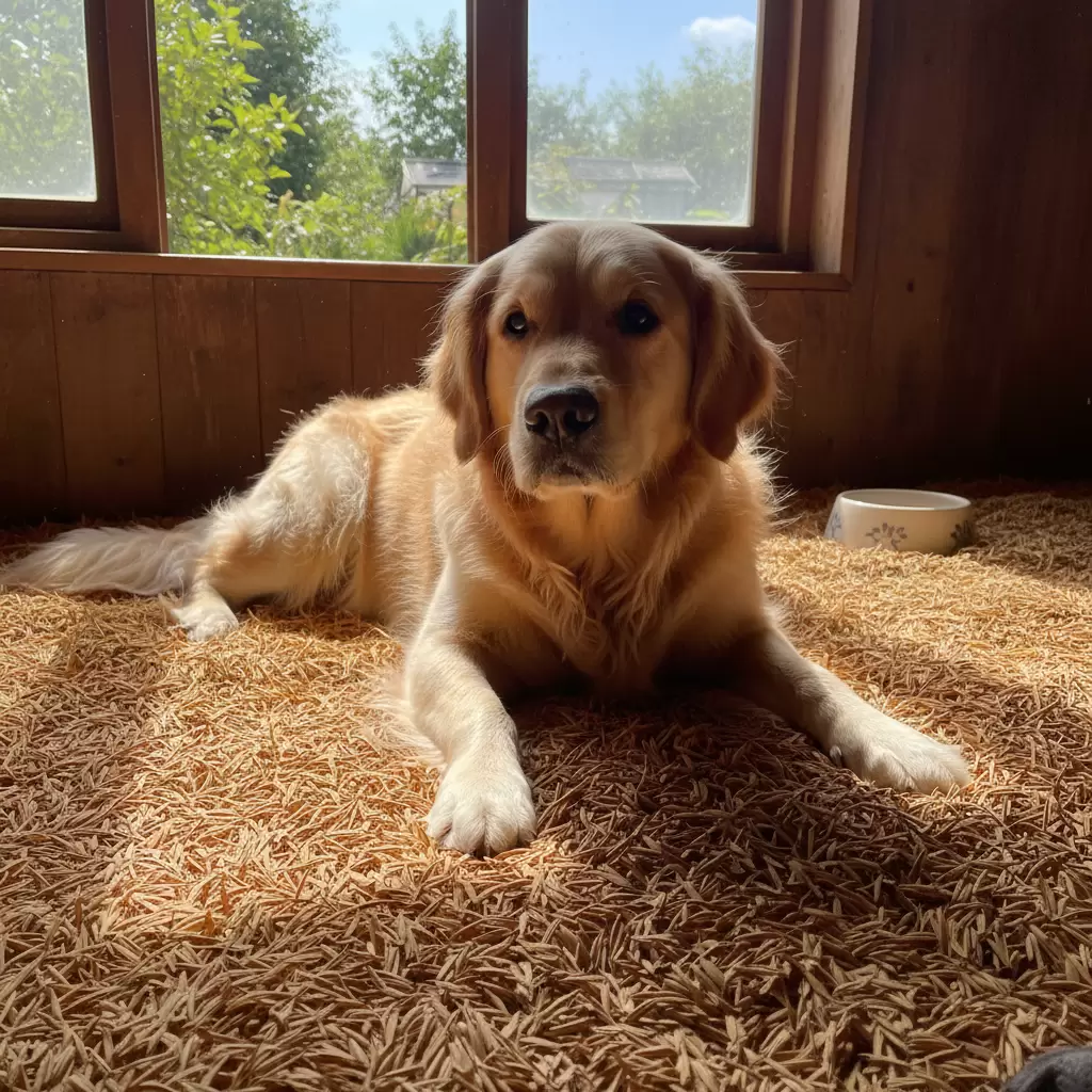 Sử dụng trấu khô giúp tạo độ thông thoáng và giải nhiệt hiệu quả cho vật nuôi trong mùa hè