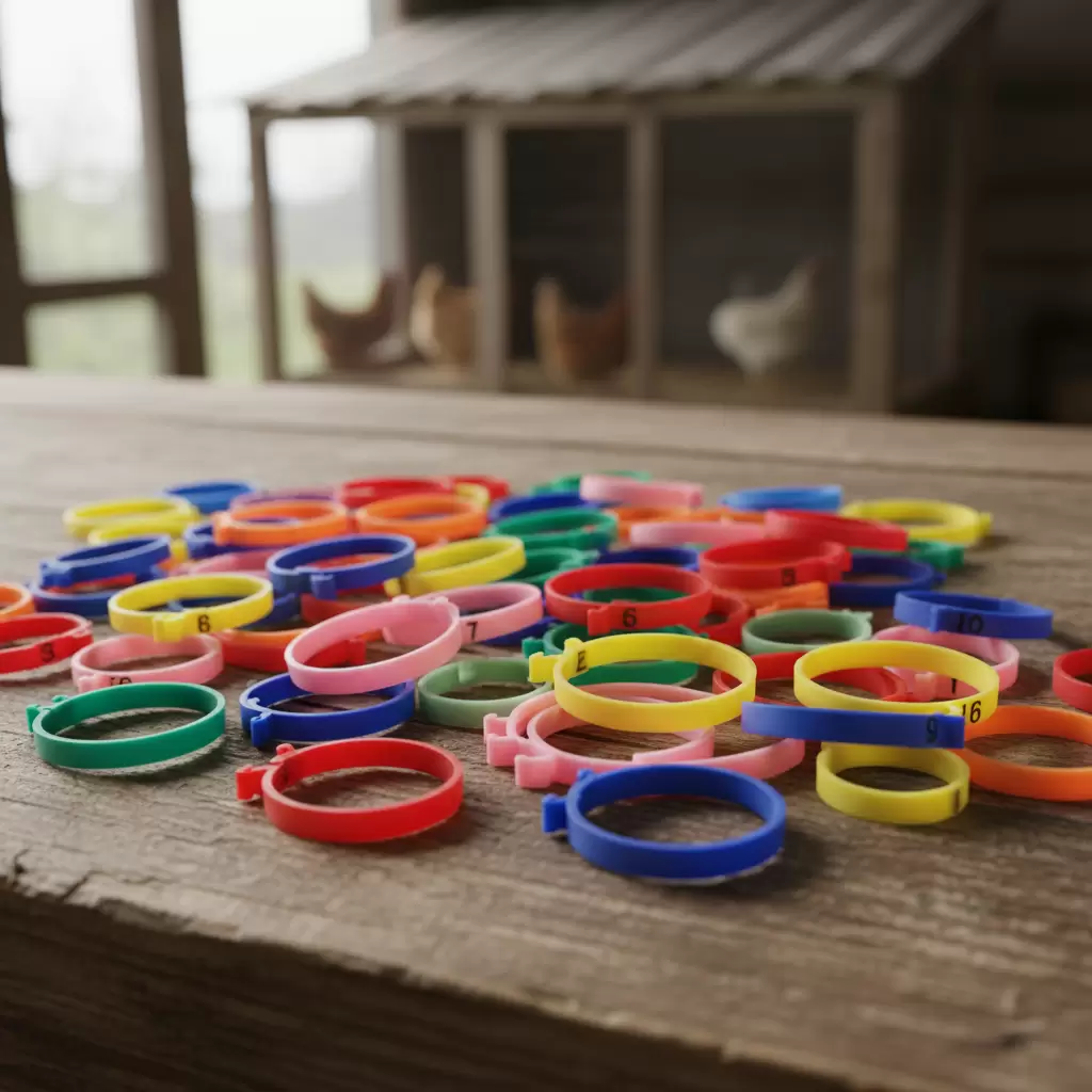 Sử dụng vòng chân màu sắc là phương pháp phổ biến để nhận diện các lứa gà khác nhau