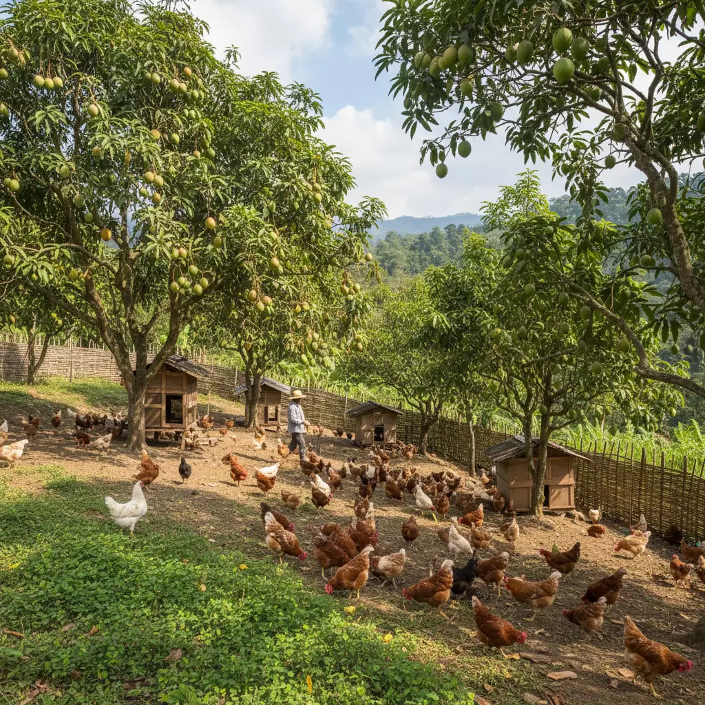 Mô hình trang trại tổng hợp kết hợp chăn nuôi và trồng trọt bền vững