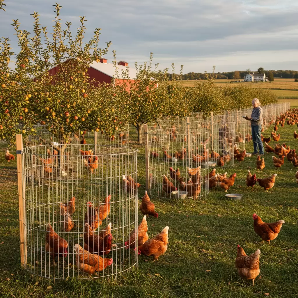 Biện pháp bảo vệ bộ rễ cây trồng khỏi sự bới phá của đàn gà