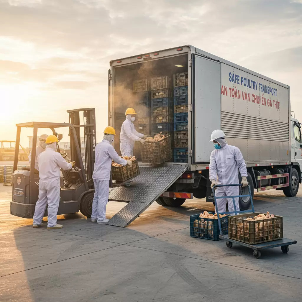 Quy trình vận chuyển chuyên nghiệp giúp giảm thiểu hao hụt trọng lượng