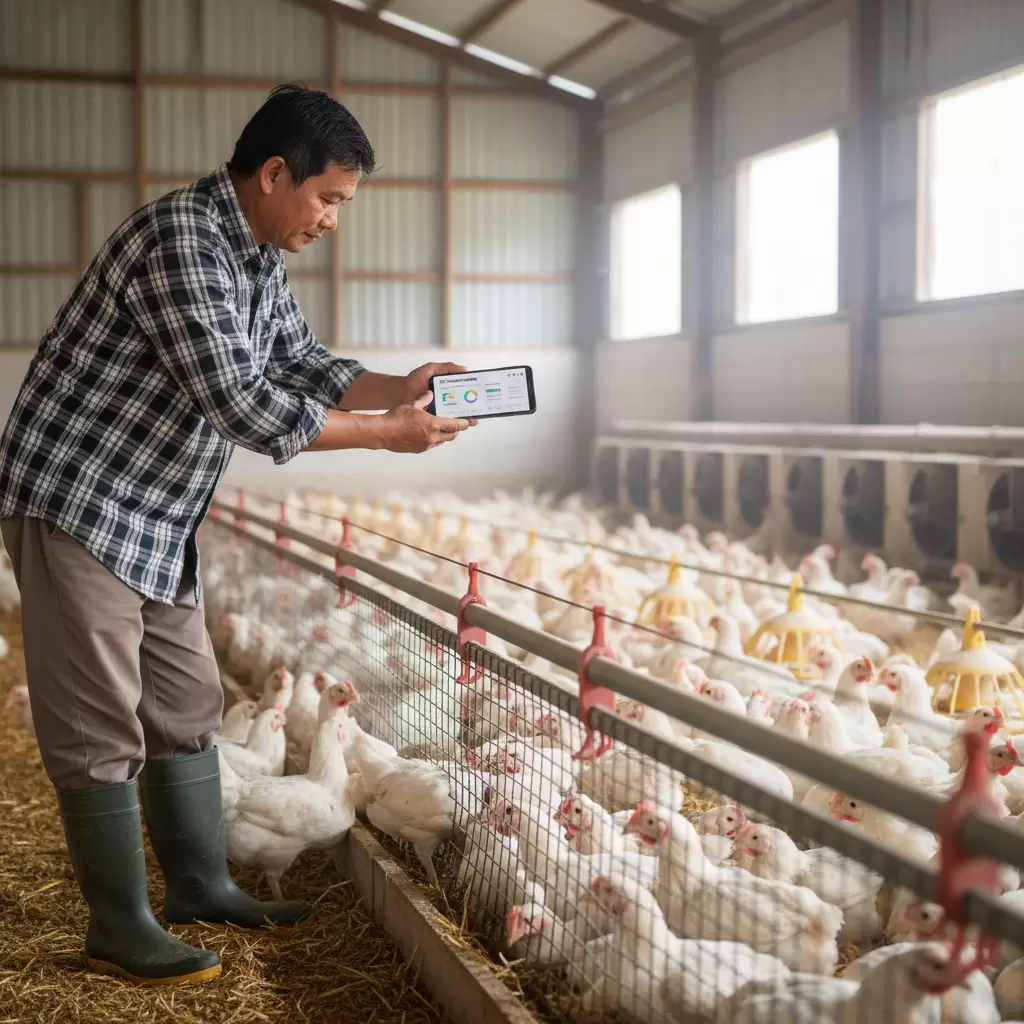 gemini_image_1770101695 Ứng dụng công nghệ số vào quản lý nhật ký bệnh tích và điều trị trên app Nuôi Gà