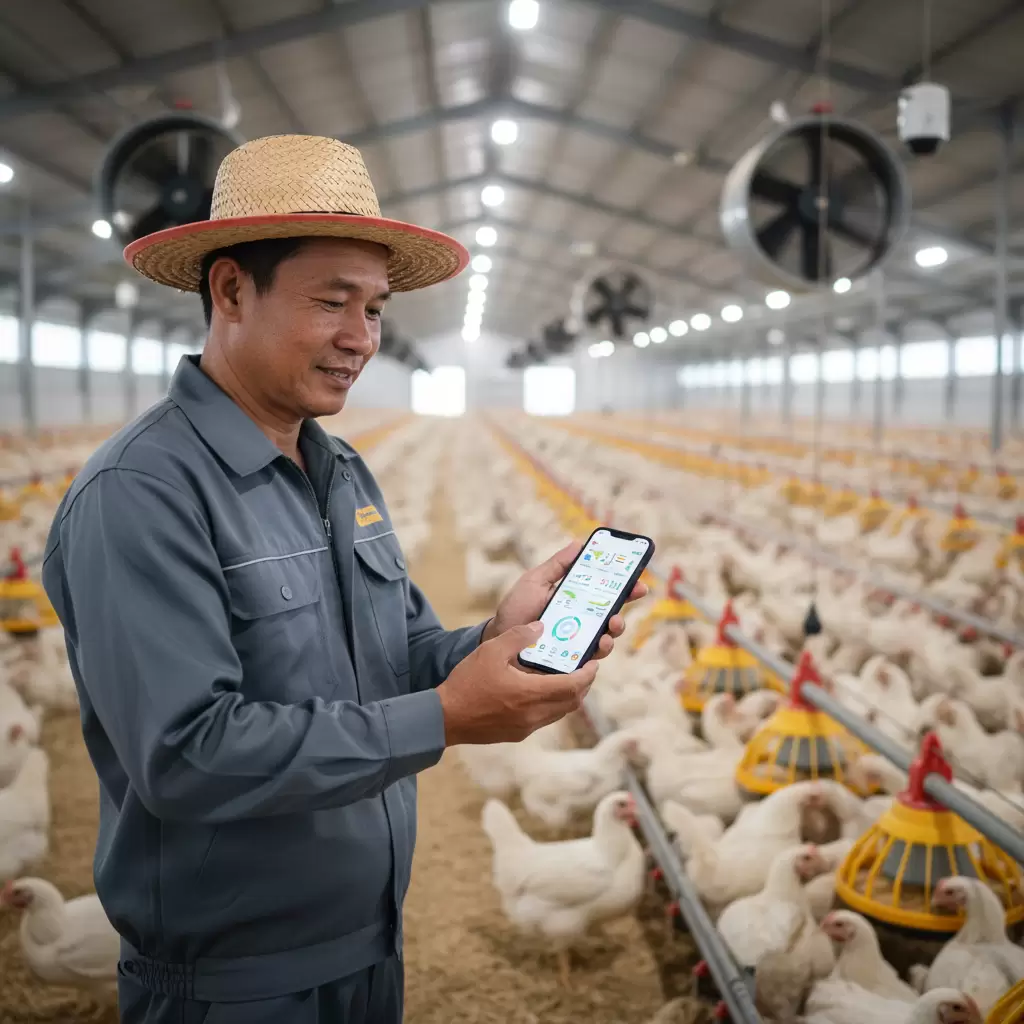 Ứng dụng công nghệ số giúp hiện đại hóa quy trình chăn nuôi gia cầm