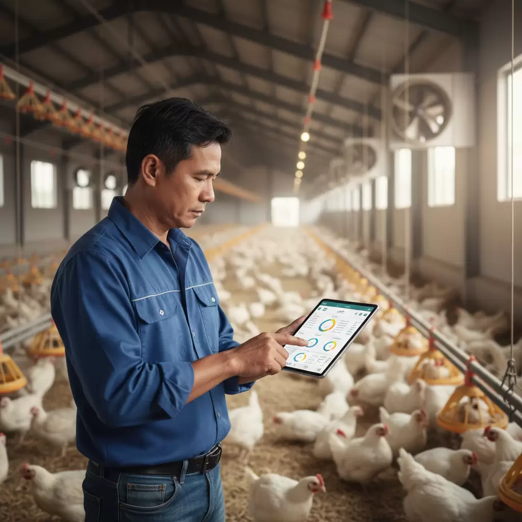Ứng dụng công nghệ số giúp việc chia sẻ dữ liệu đàn gà trở nên dễ dàng và hiệu quả hơn