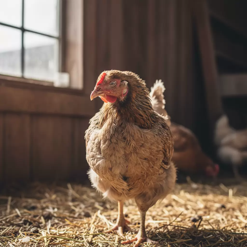 gemini_image_1770104137 Ánh sáng đầy đủ và bối cảnh sạch sẽ giúp làm rõ các chi tiết bệnh lý trên cơ thể gà