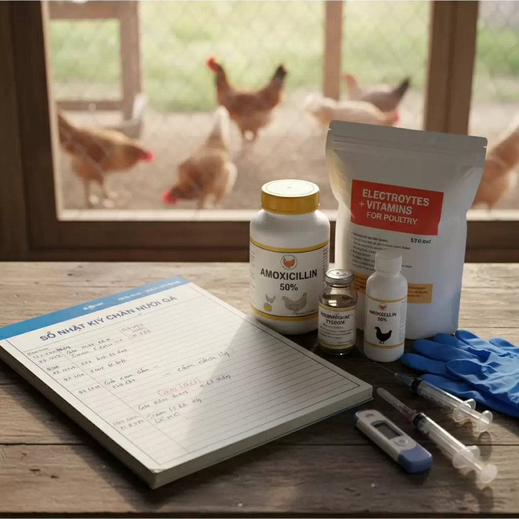 Ghi chép chi tiết phác đồ điều trị giúp người nuôi rút ra kinh nghiệm quý báu cho những lần sau