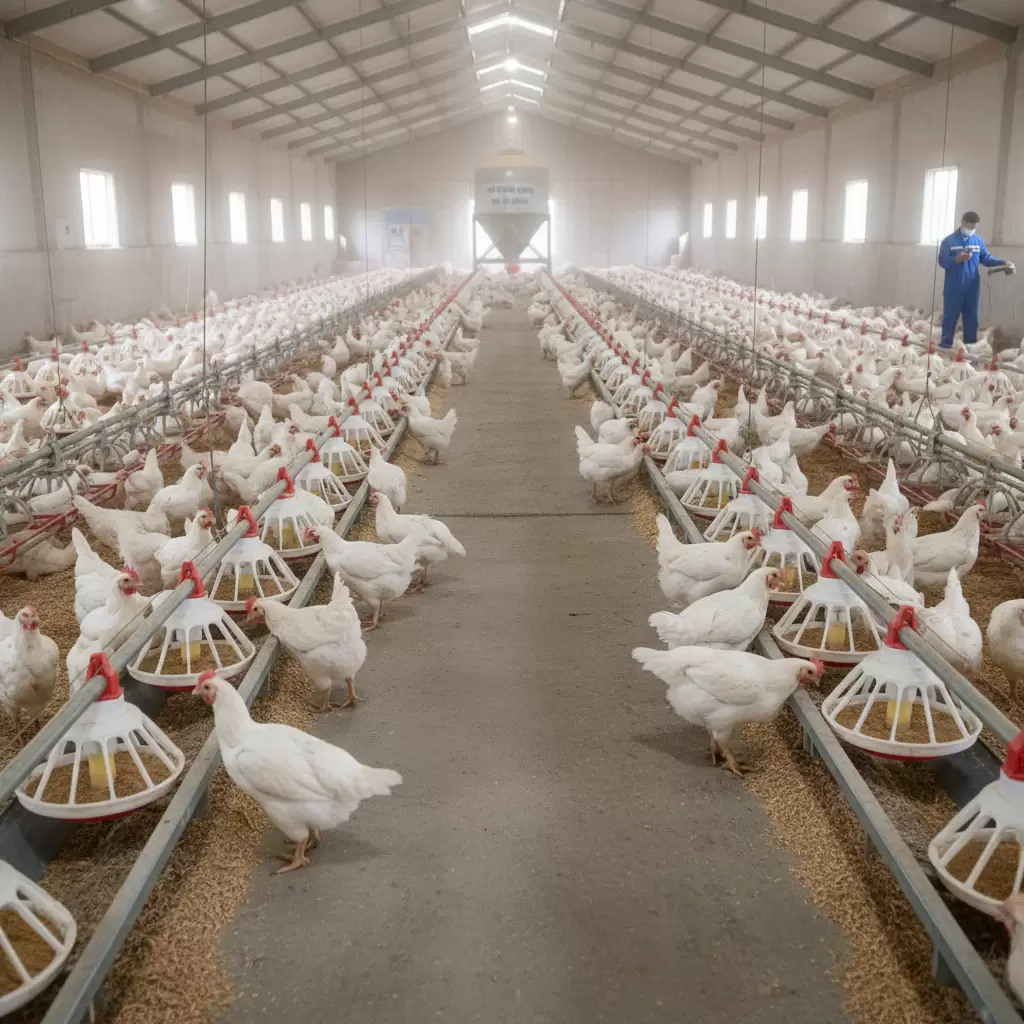 Ứng dụng công nghệ vào quản lý dinh dưỡng giúp gà phát triển đồng đều