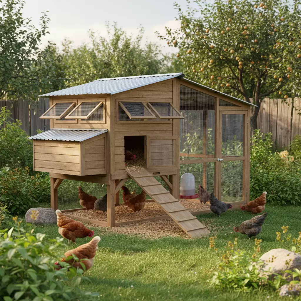 Hệ thống chuồng trại tiêu chuẩn là yếu tố then chốt giúp gà phát triển khỏe mạnh và đạt năng suất cao