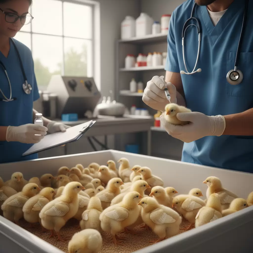 Thực hiện quy trình tiêm vaccine định kỳ là giải pháp bảo vệ đàn gà khỏi các dịch bệnh nguy hiểm